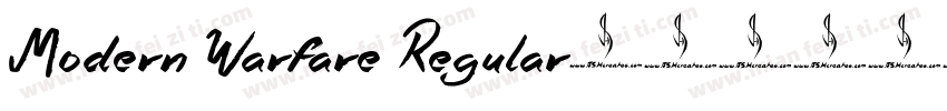 Modern Warfare Regular字体转换